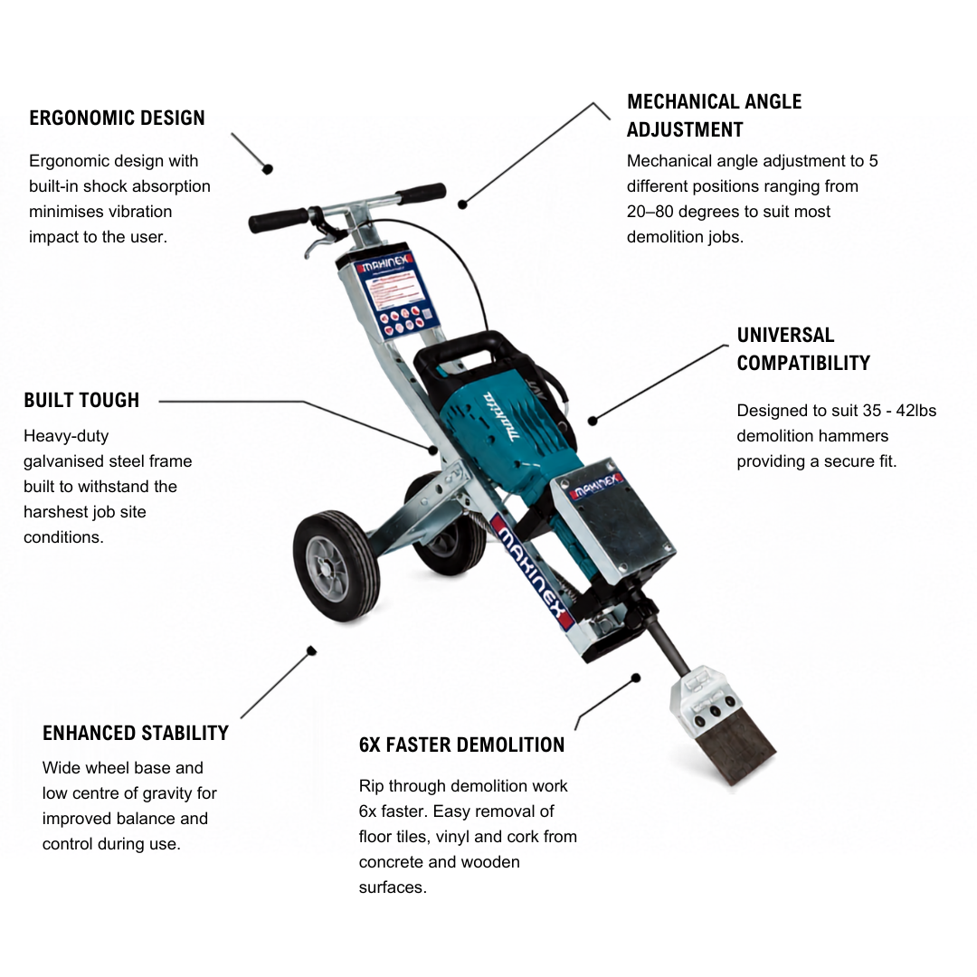 Jackhammer Trolley - Makinex USA LLC